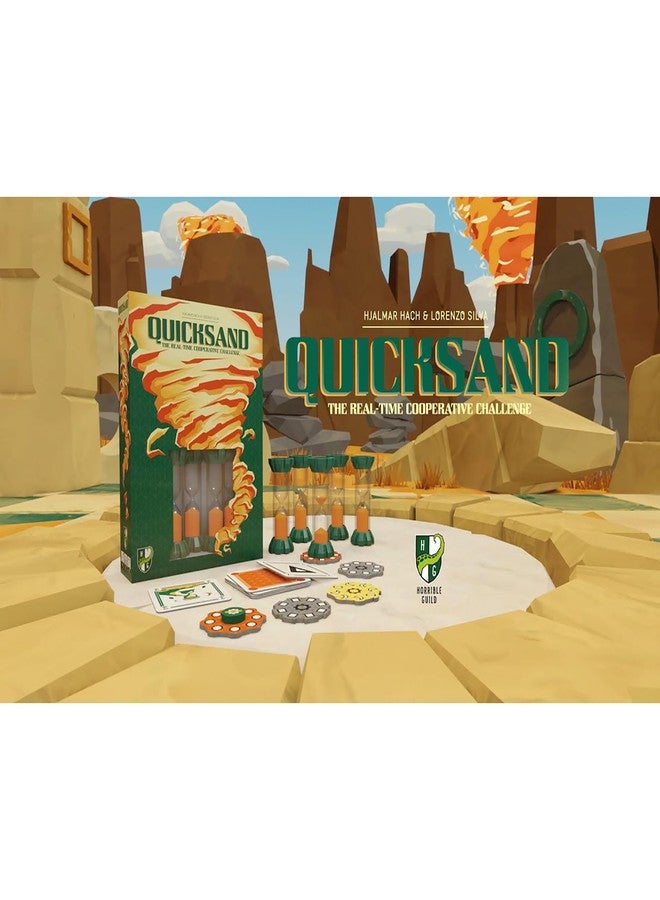 Horrible Guild Quicksand - Real Time Cooperative Board Game, Time Management, Deactivate Traps to Keep The Sand Timer Going, Ages 8+. 1-7 Players - Image 2